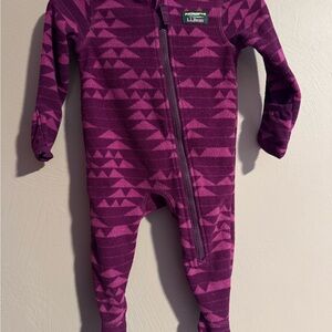 L.L. Bean Kids Purple Footie size: 0-3